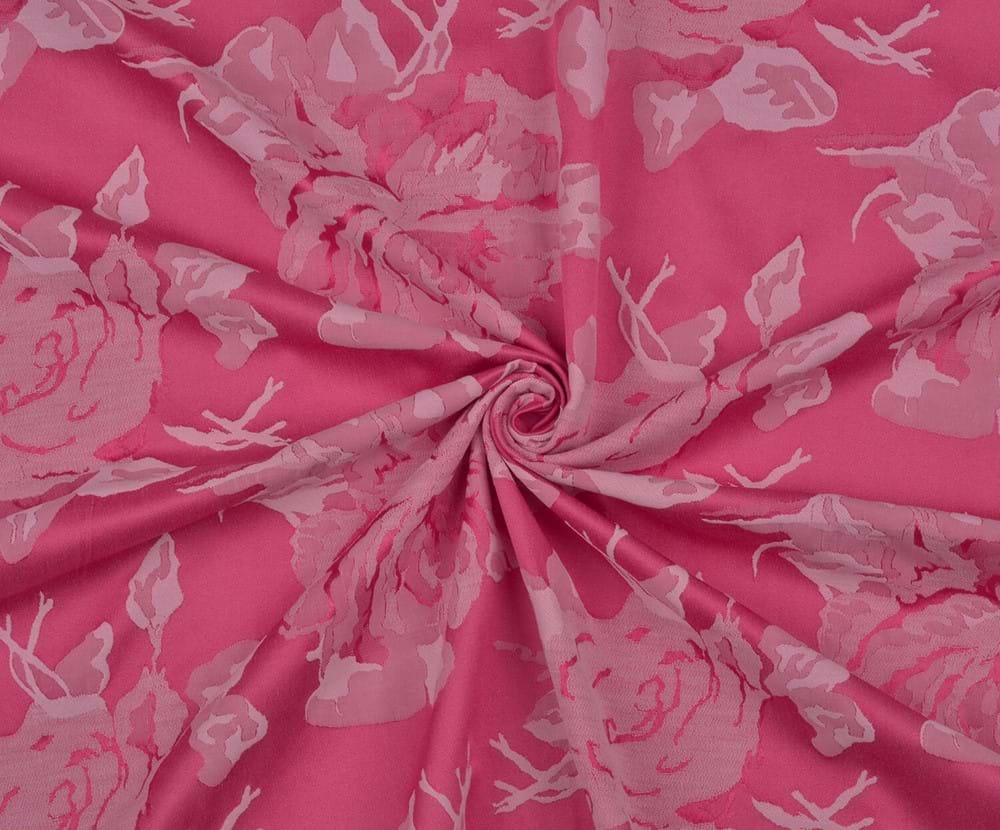 BÜYÜK ÇİÇEKLİ JAKAR PEMBE